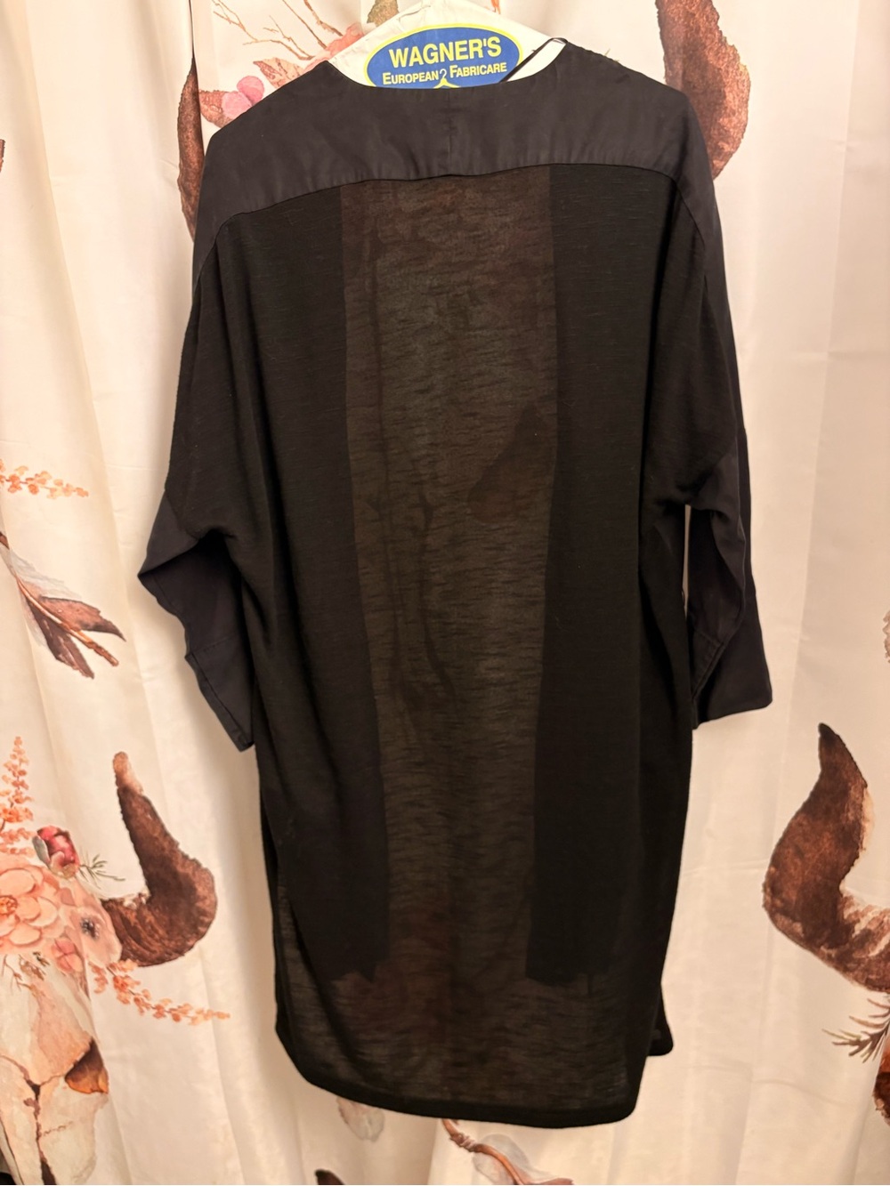 Vero Moda Black Open-Front Lightweight Duster - Picture 6 of 9